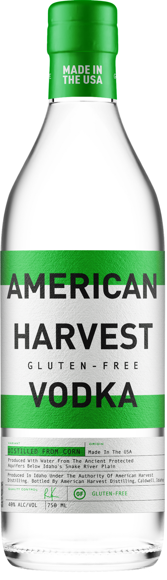 American Harvest Gluten-Free Vodka