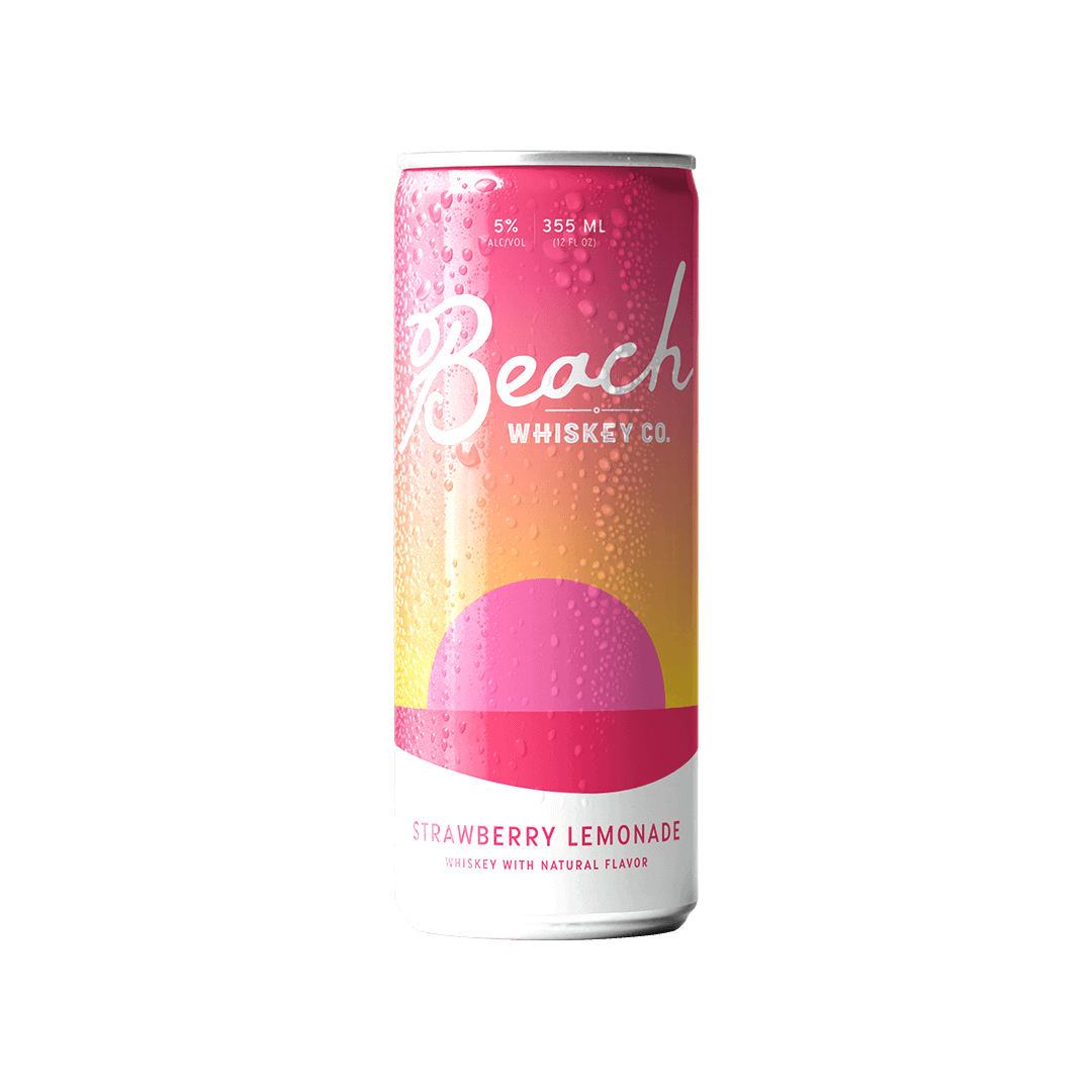 Beach Whiskey Strawberry Lemonade Can